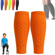 Shin Defender, scheenbeschermers voor kinderen met honingraatpads, 2-pack Shindefender scheenbeschermers voor voetbal, skiën, jeugd en volwassenen