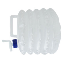 Bolsa dobrável telescópica para garrafa de água de 3 litros, ideal para camping.