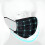 100-pak 3-lags sorte engangs ansigtsmasker 3
