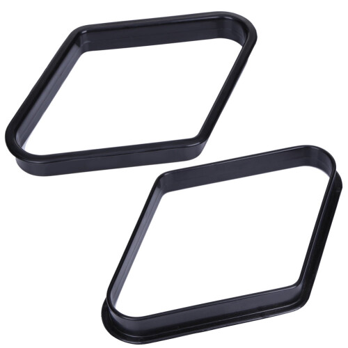 Suporte triangular para mesa de bilhar de 9 bolas, resistente, em plástico preto. 2