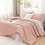 Comforter Set Blush Pink Queen Lightweight Fluffy 1