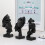 Thinker Statue Resin Sculpture Black 7.8 x 4.1 in 4