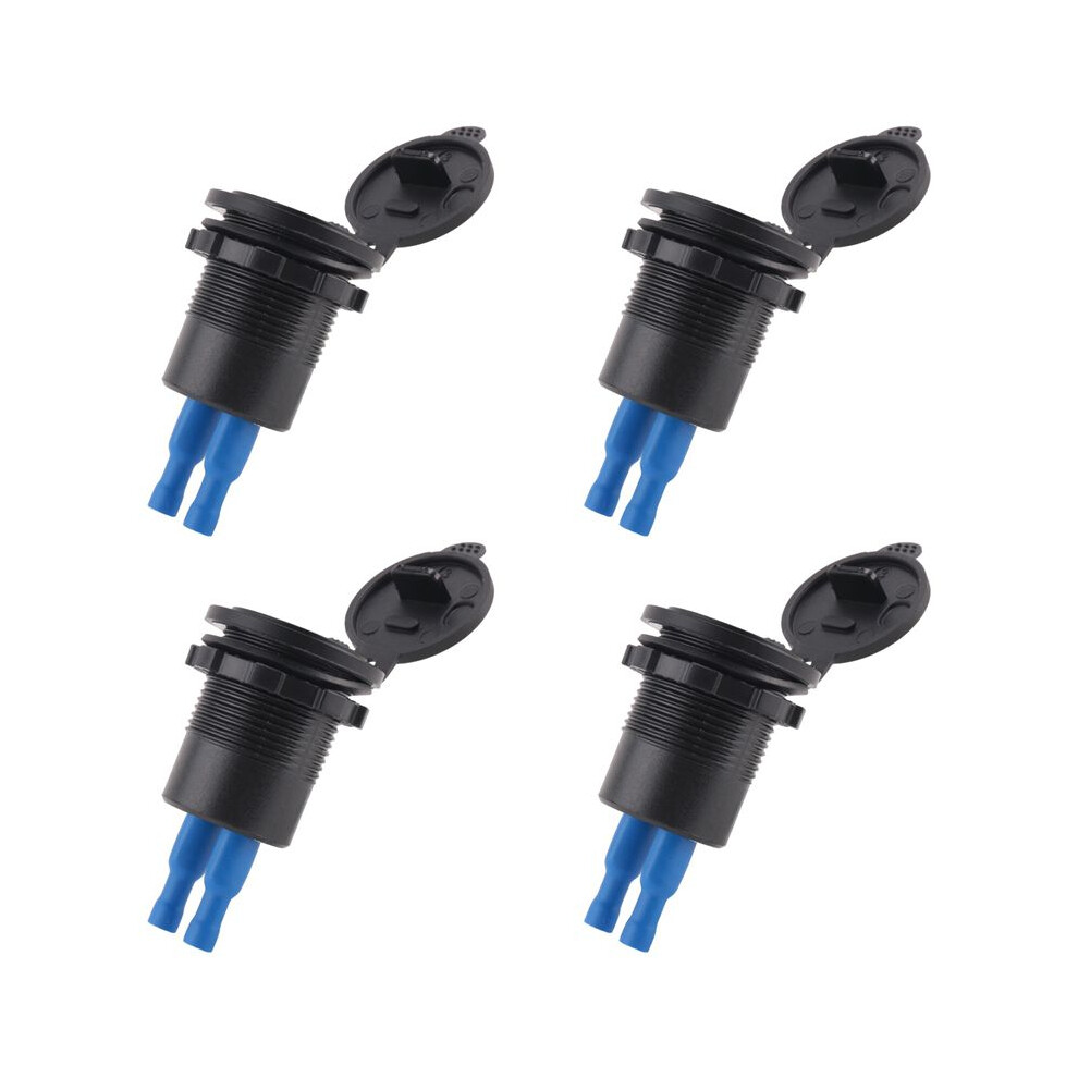 4X 12V-24V 48W Usb Outlet Waterproof Charger Socket Pd And Qc3.0 Usb Port With Led Voltage For Car Truck Cart 6033692536827