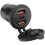 2X Marine Boat RV 12V Charger Socket Panel, 4 Im 1  Power 12V Outlet Panel Multi USB Fast Charger mit Toggle 8