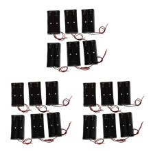 18 Pcs Black Plastic 2 X3.7V 18650 Type Battery Holder Box Case