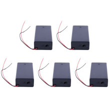 5X 3.7V 2X 18650 Batteriehalter Verbinder Aufbewahrungsbox Box / OFF Schalter mit Blei