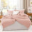 Comforter Set Blush Pink Queen Lightweight Fluffy 3