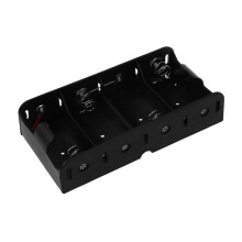 3X Clip de Resorte Negro 4 x 1.5V Bateria de D Tamano Caja Sostenedor de Bateria