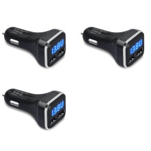 3X Car Charger Volt Meter Car Battery Monitor with LED Voltage & Amps Display, for 11 / Xs , S20 / S10