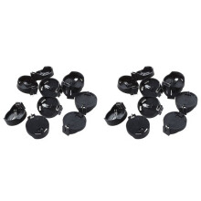 20Pcs Black Round Button Battery Holder Case for CR2032 2016 2025