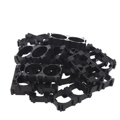 100X 18650 Lithium Battery Double Holder Bracket for DIY Cell Pack Black 1