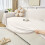 Housse de coussin réversible en lin extensible et résistante aux animaux domestiques 5
