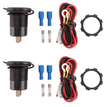2X 12V USB Car Charger Adapter Dual PD USB-C Car USB Port Socket with Power , Fast Charge for Car Boat RV Marine