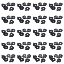 CR2016 2025 2032 Coin Cell Button Battery Holder Socket Black 100 Pcs
