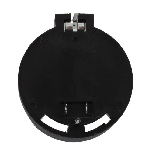 20Pcs Black Round Button Battery Holder Case for CR2032 2016 2025 2