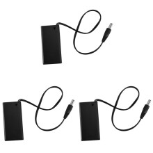 3X 9V PP3 Boîtier de Support de Batterie Boîtier de Fil Fil Sur / OFF Couvercle de L'Interrupteur + Fiche 2.1mm