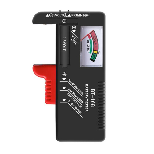 2X BT-168 AA/AAA/C/D/9V/1.5V Batteries Universal Button Cell Battery Colour Coded Meter Indicate Volt Tester BT168 1