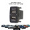 2X Car Dual USB3.0 Fast Charge con Display Voltmetro Caricabatteria da Auto Nero E Rosso per 2