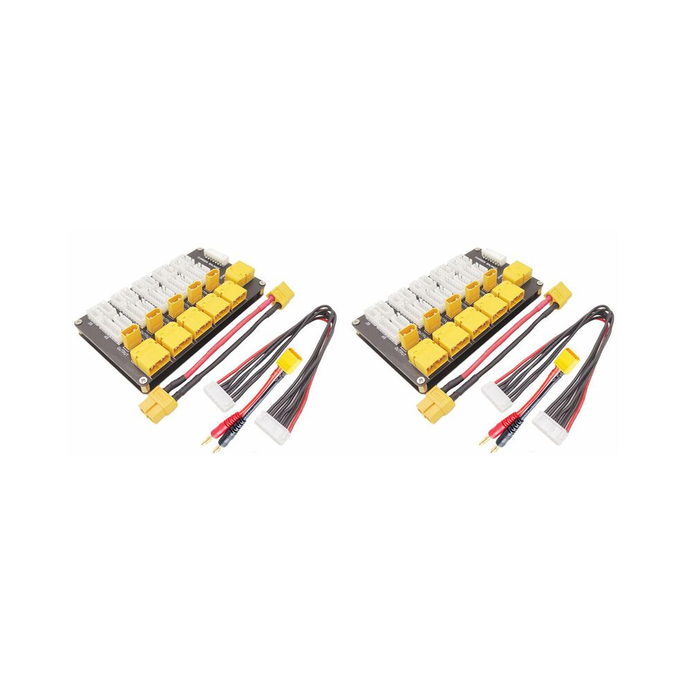 2X Lithium Battery Charging Board Parallel Xt30 Xt60 Plug 2Â6S Lithium Batteries For B6 Charger Electronic Components 6033189788234