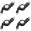 4X USB Type C USB 3.1 Retractable Cable Charger Charging Type-C USB-C Cable Black 1
