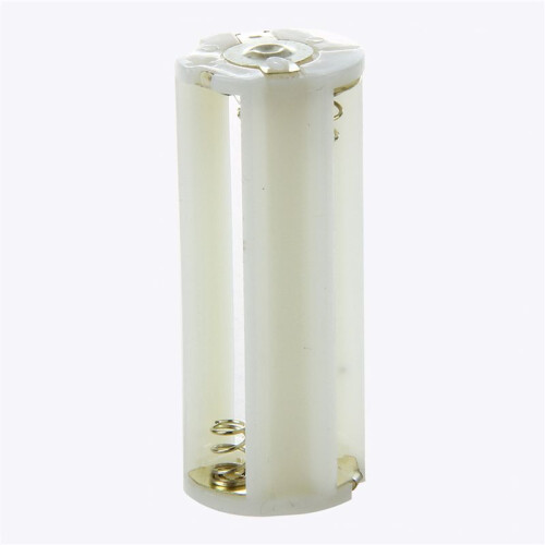 Flashlight Cylindrical 3 x AAA Battery Plastic Holder Box 10Pcs 1