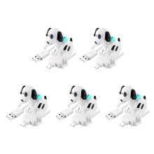 5X USB Cable Funny Humping Dog Charger for 13/12/11 and More, Moving Spotty Dog Fast Charger USB Cable