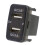 2X Car Dual USB3.0 Fast Charge con Display Voltmetro Caricabatteria da Auto Nero E Rosso per 3