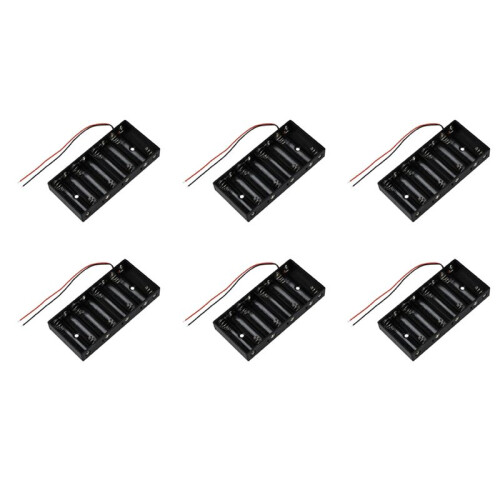 Caja de Plastico para Bateria 12V 48 x 1.5V AA 2A con Cable