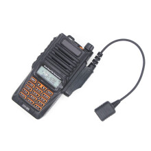 2X Adapter Cable for UV-9R UV-XR Waterproof to 2 Pin UV-82 UV-S9 Walkie Talkie Headset Mic