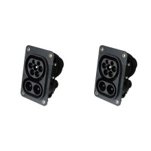 2X CCS Type 2 EV Female Combo 2 Socket 1000V 62196-3 Electric Car Fast Charging DC150A 850V