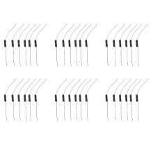 36Pcs Wired Connector 1.5V AAA Battery Holder Plastic Case Storage Box Black
