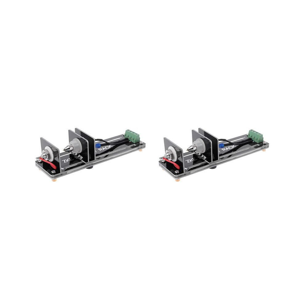 2X 4 Wire Battery Resistance Capacity Test Testing Stand Cell Holder For 18650 26650 21700 Aaa 4712989203568