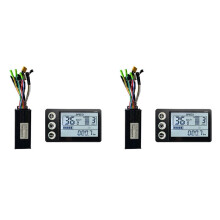 2X Bicicletta Elettrica 24V 36V 48V 30A 3 Modello Controller Sinusoidale S866 Display LCD per 350W 500W 750W 1000W Ebike