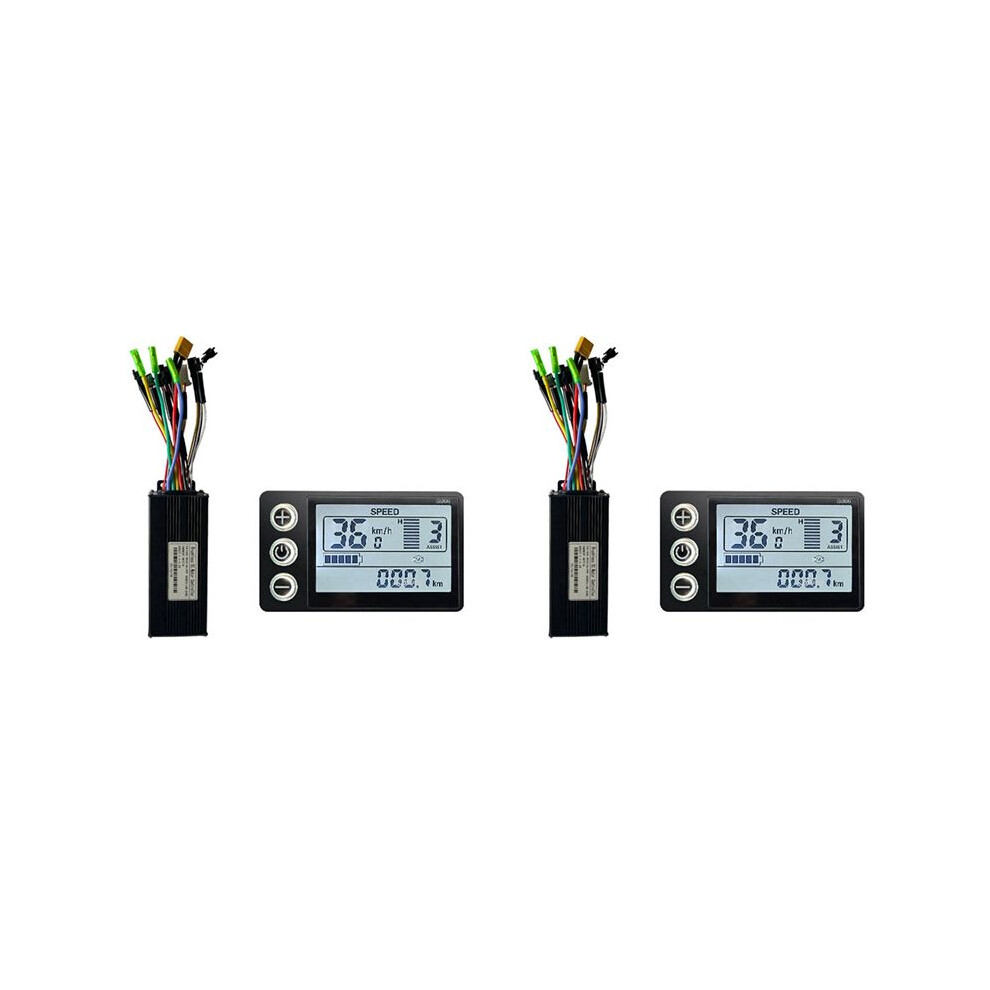 2X Electric Bicycle 24V 36V 48V 30A 3 Model Sinewave Controller S866 Lcd Display For 350W 500W 750W 1000W Ebike 4713334293982