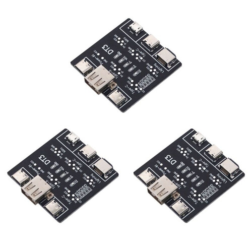 3X USB Data  Detection Board for Android Micro-USB Type-C Short Circuit  Detection Board DT3 USB Cable Tester