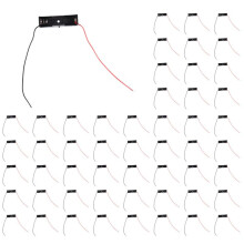 200 Pcs Black 2-Wired 1x AA Battery Case Box Holder
