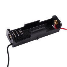 200 St Svart 2-TråDig 1X AA BatteriväSka BoxhåLlare