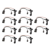 10X Car 5.0 Aux Cable Microphone Handsfree Mobile Phone Free Calling Adapter for Radio IP-BUS P99 P01