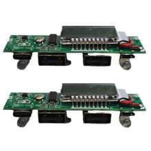 2X Lithium Battery Charger Board LED Dual USB 5V 2.4A Circuit Board Micro/Type-C USB Power Bank 18650 Charging Module