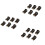 18PCS Brown Plastic Housing CR2032 Button Cell Battery Socket Holder Case 1