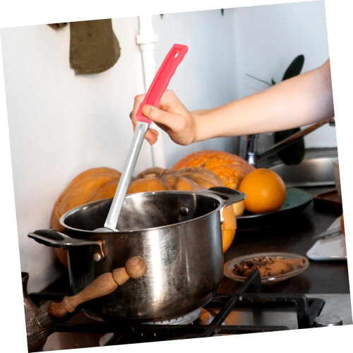 Stainless Steel Portion Control Ladle with Ergonomic Handle for Precise Pizza Sauce Serving 2
