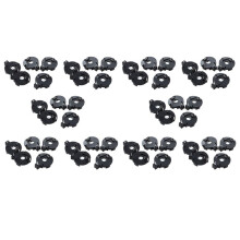 CR2016 2025 2032 Coin Cell Button Battery Holder Socket Black 50 Pcs