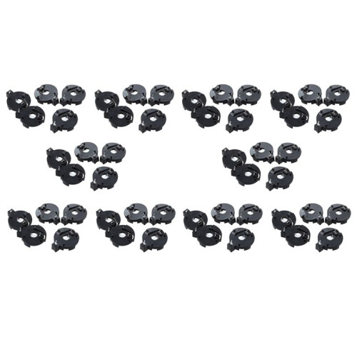 CR2016 2025 2032 Coin Cell Button Battery Holder Socket Black 50 Pcs