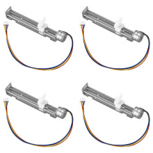 4X 12V Stepper Motor Stroke 80Mm with Slider Motor for Diy Small Engraving Machine