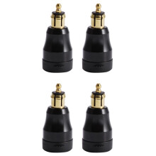 4X Motorcycle Fast Charger with Usb Type-C Port 12V/24V Qc3.0 Power Adapter Hella Din Plug Socket for