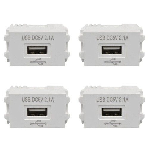 4X Phone Charging Panel USB Power Module 220V Socket 5V Transformer 2.1A USB Charging Power Socket Switching Adapter