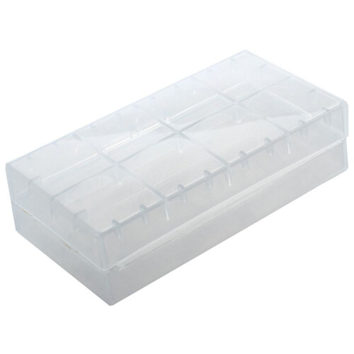 3X Box for 18650 Battery Transparent Battery Holder