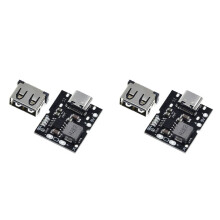 2X Type-C USB 5V 2A Boost Converter Step- Power Module Lithium Battery Charging Protection Board Charger,No Welding