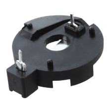 Enchufe Sostenedor de Bateria Pila de Boton Celula de Moneda CR2016 2025 2032 Negro 50 Pzs