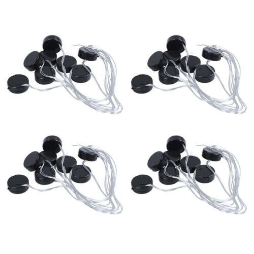 32Pcs Black Wire Lead 2x3V CR2032 Coin Cell Button Battery Holder Case